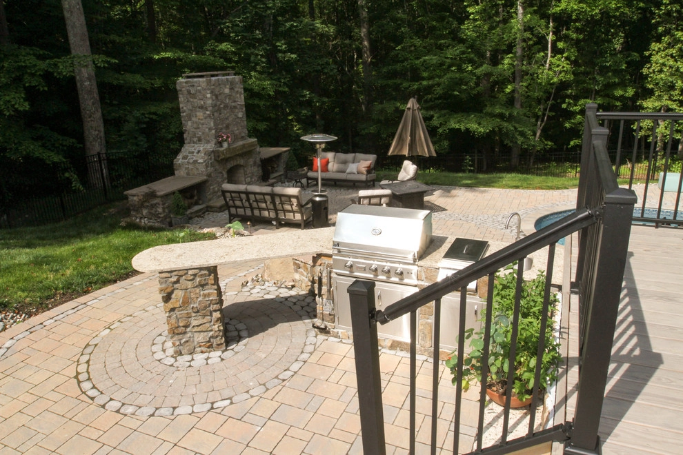 Pool, Patio, Outdoor Living Space with Shower by Ayers Hardscapes & Landscapes LLC - Photo 29