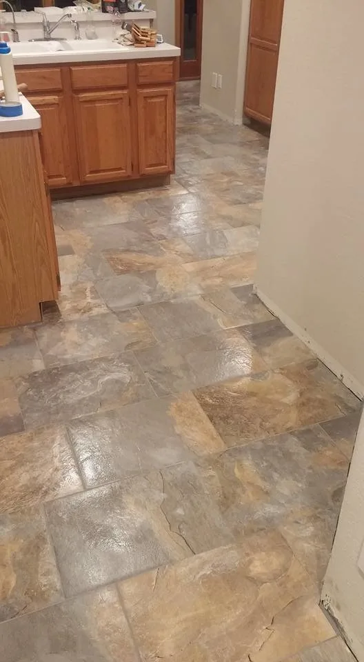 12x24 Kitchen and Travertine Bathroom Flooring by Paramount Tile Design - Photo 4