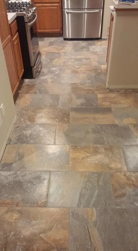 12x24 Kitchen and Travertine Bathroom Flooring by Paramount Tile Design - Photo 3