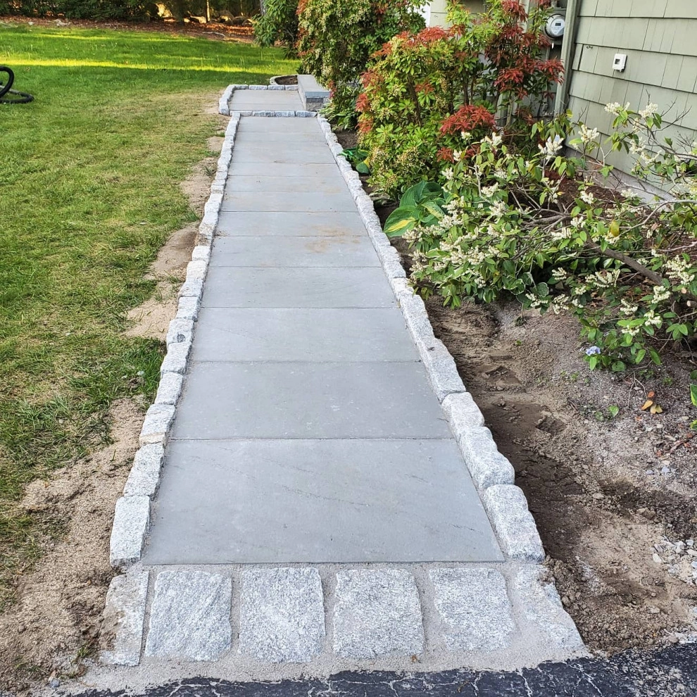 Bluestone walkway and steps by B & B Outdoor Solutions LLC - Photo 4