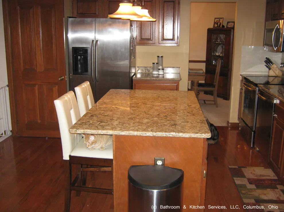 Upgrade of kitchen countertop backsplash by Bathroom And Kitchen Services, LLC - Photo 2