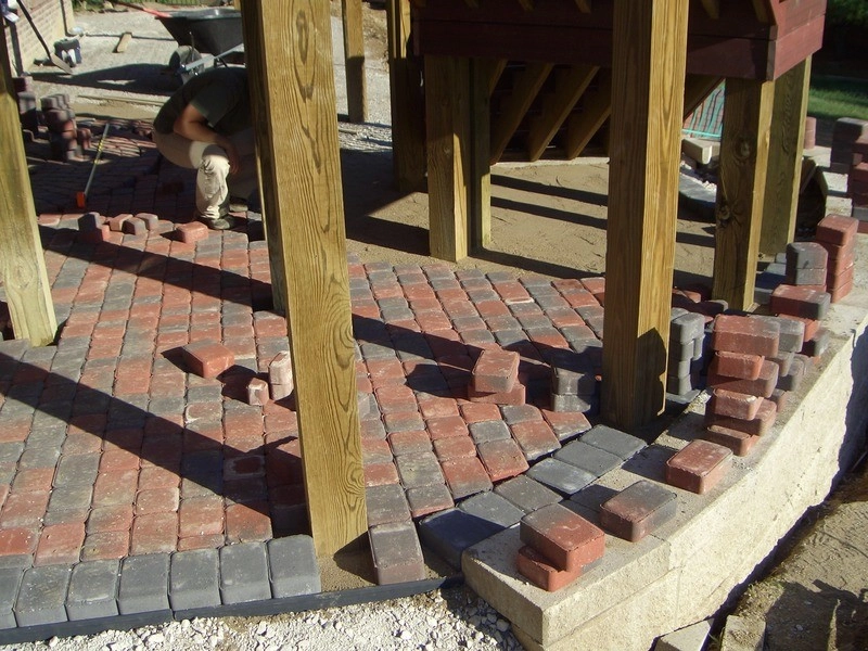Patio Under Deck w/ Retaining Wall and Steps by Executive Landscape Services, LLC - Photo 11