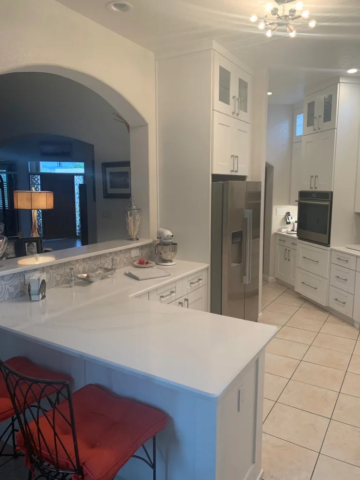 Shaker Style Cabinets with Quartz Countertops by Enchantment Design & Remodeling, LLC - Photo 3