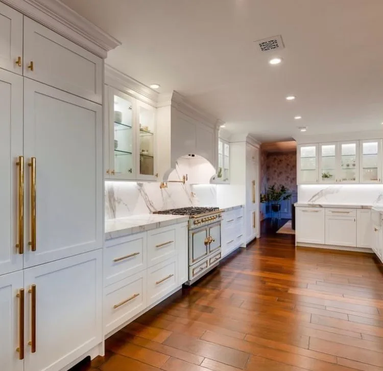 Elegant White Marble Kitchen Renovation by Home Design Construction - Photo 4