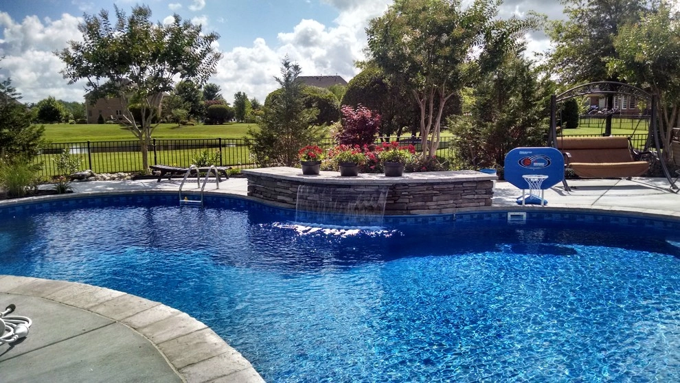Finished pool area by Basnight Land And Lawn Inc. - Photo 3
