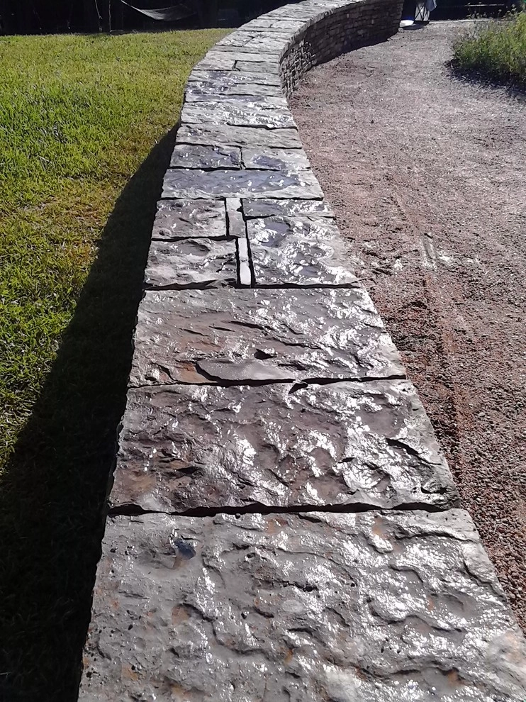 Dry Stack Retaining Wall Bench by Be Green Texas Lawn Care - Photo 5