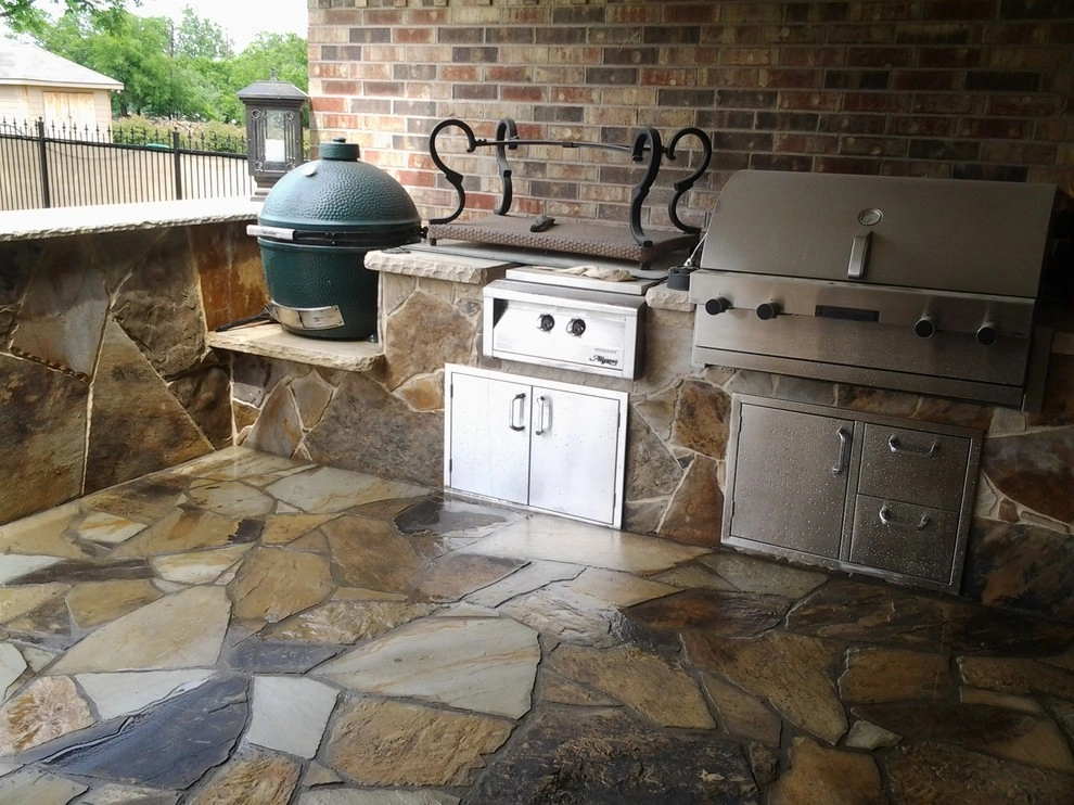 Flagstone Work by Be Green Texas Lawn Care - Photo 22