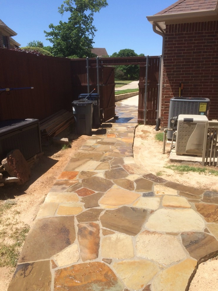 Flagstone Work by Be Green Texas Lawn Care - Photo 44