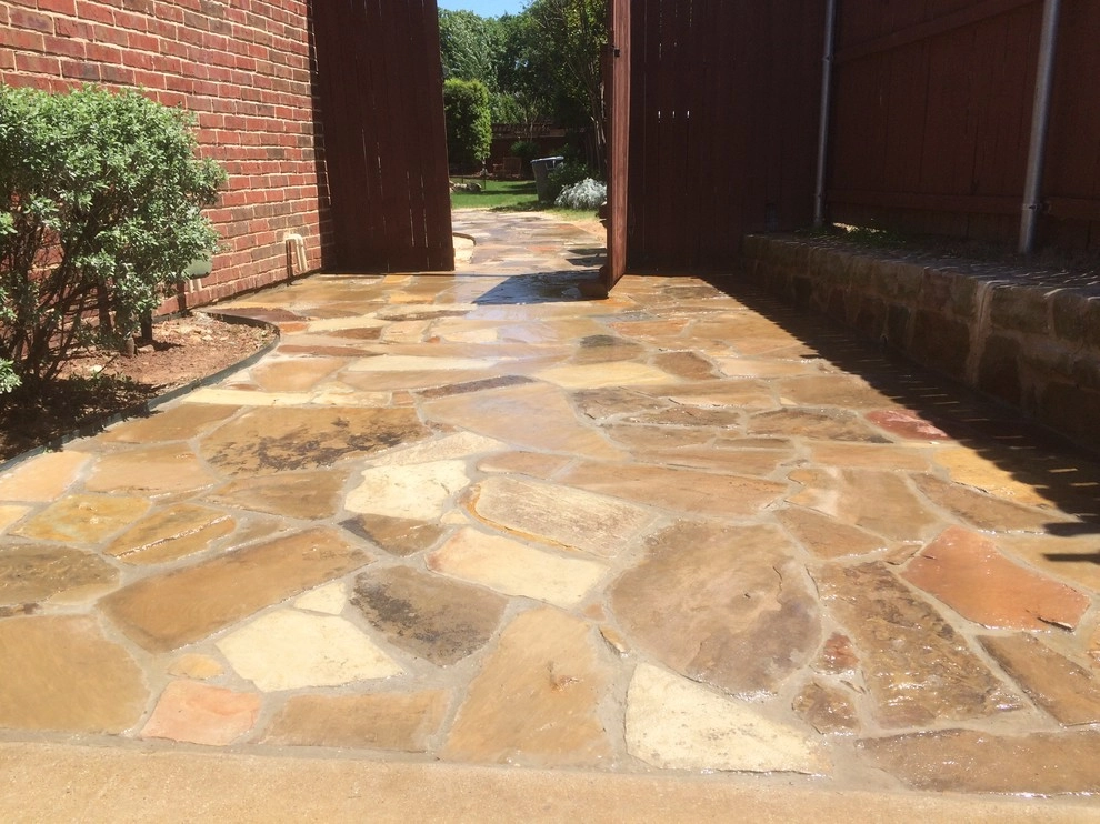 Flagstone Work by Be Green Texas Lawn Care - Photo 37