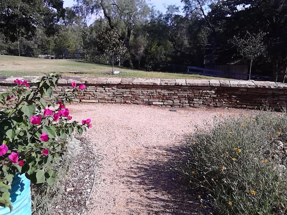Dry Stack Retaining Wall Bench by Be Green Texas Lawn Care - Photo 4