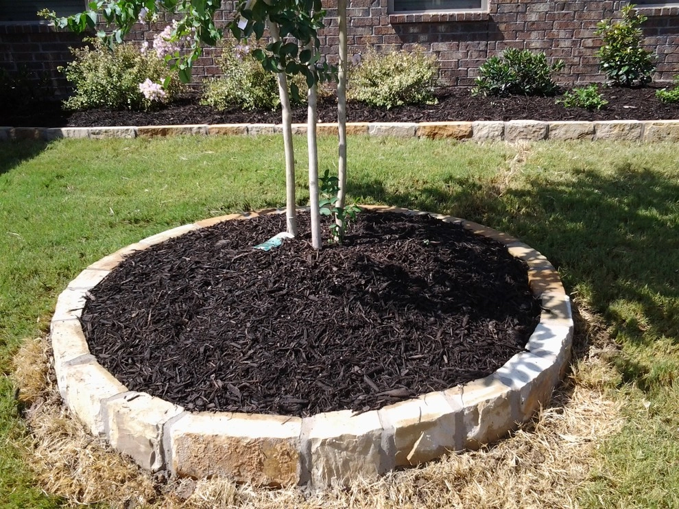Chopstone Retaining Wall for Flower Beds by Be Green Texas Lawn Care - Photo 9