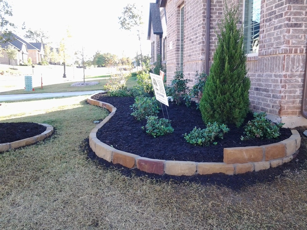 Chopstone Retaining Wall for Flower Beds by Be Green Texas Lawn Care - Photo 13