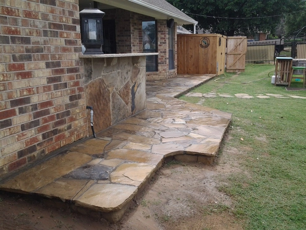 Flagstone Work by Be Green Texas Lawn Care - Photo 18