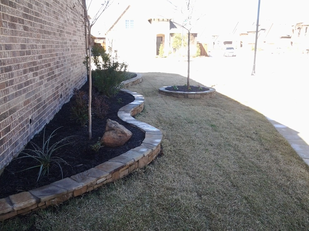 Drystack Retaining Wall for Flower Beds by Be Green Texas Lawn Care - Photo 3
