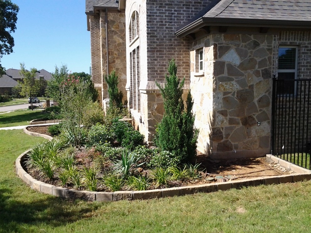 Chopstone Retaining Wall for Flower Beds by Be Green Texas Lawn Care - Photo 8