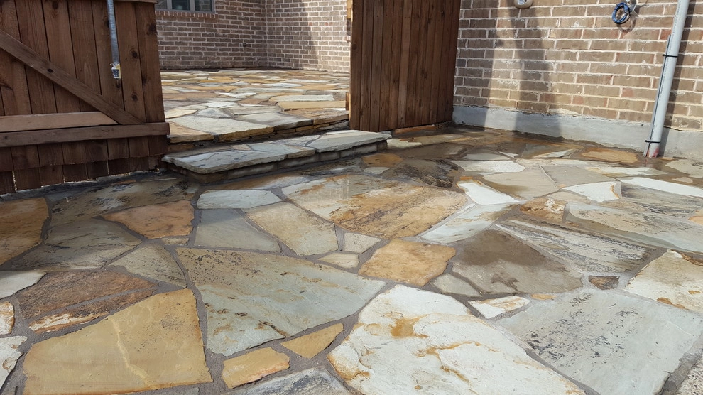 Flagstone Work by Be Green Texas Lawn Care - Photo 2