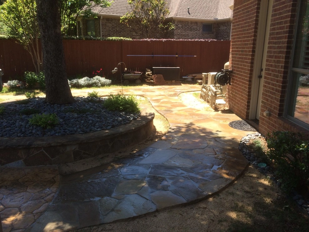 Flagstone Work by Be Green Texas Lawn Care - Photo 8