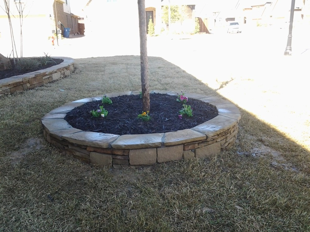 Drystack Retaining Wall for Flower Beds by Be Green Texas Lawn Care - Photo 6