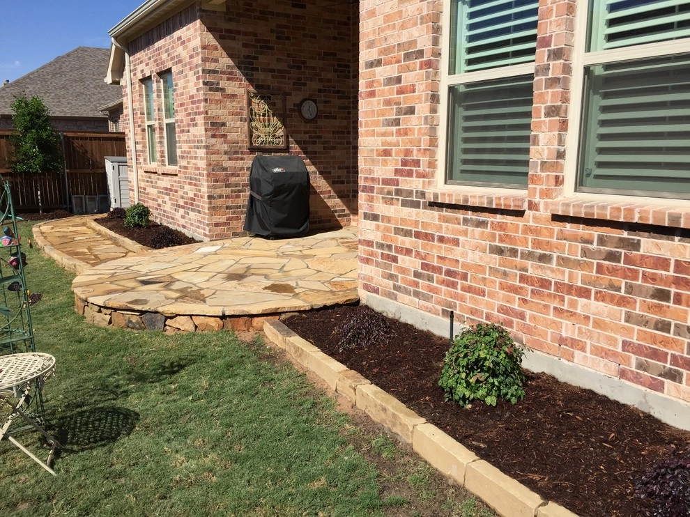 Flagstone Work by Be Green Texas Lawn Care - Photo 17