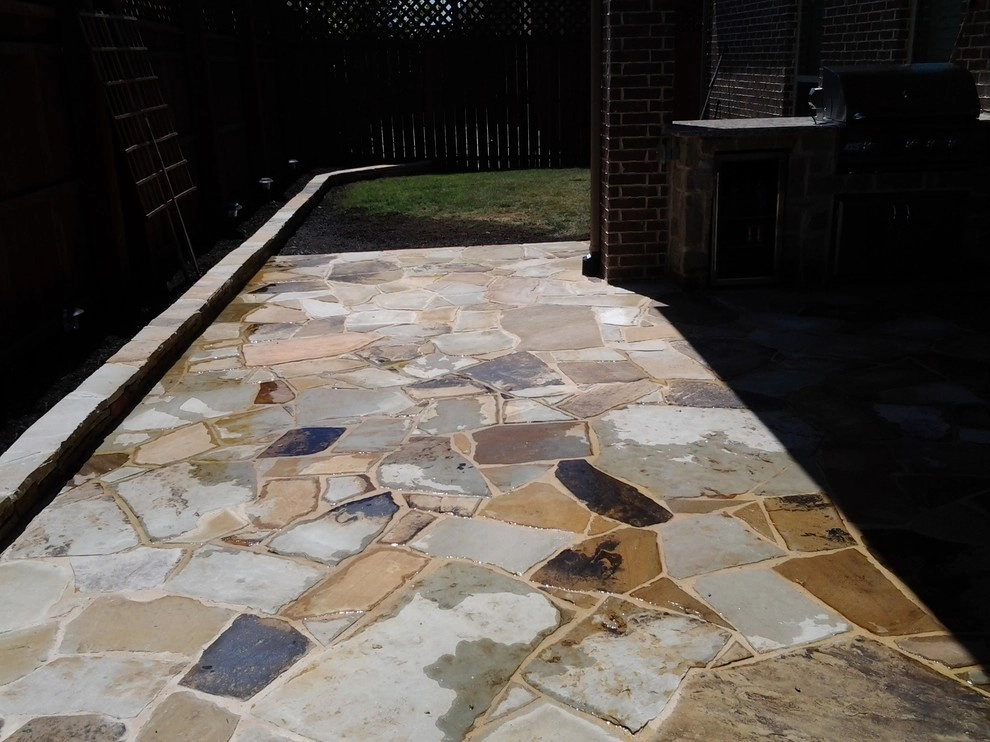 Flagstone Work by Be Green Texas Lawn Care - Photo 20