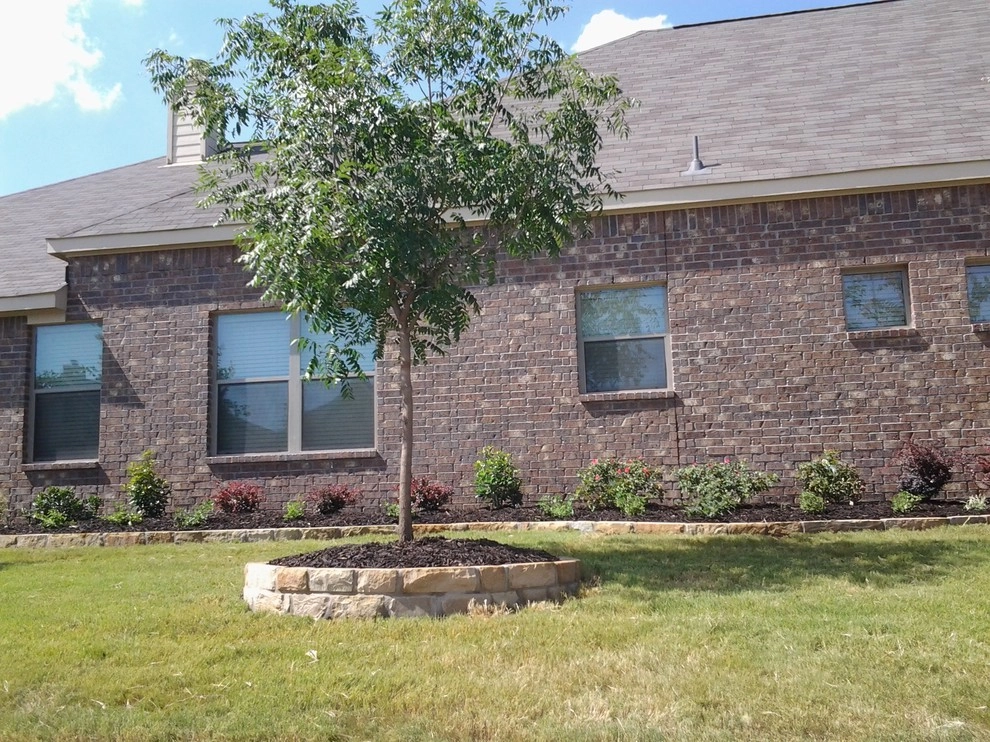 Chopstone Retaining Wall for Flower Beds by Be Green Texas Lawn Care - Photo 6
