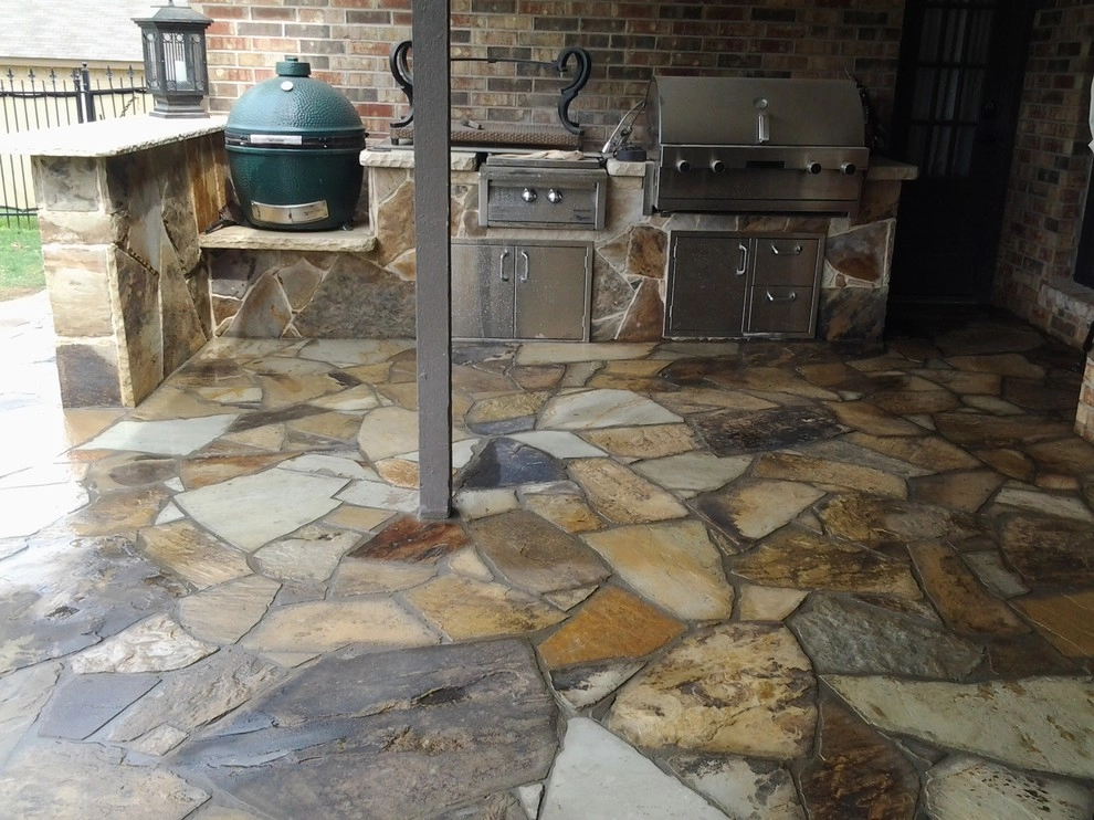 Flagstone Work by Be Green Texas Lawn Care - Photo 41