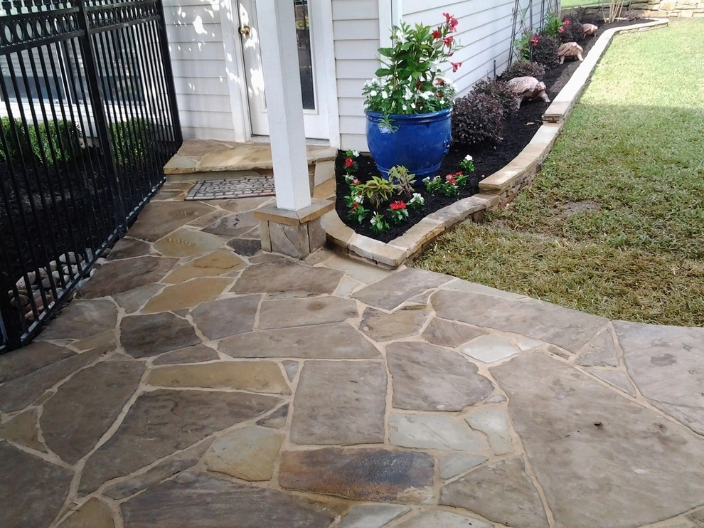 Flagstone Work by Be Green Texas Lawn Care - Photo 5