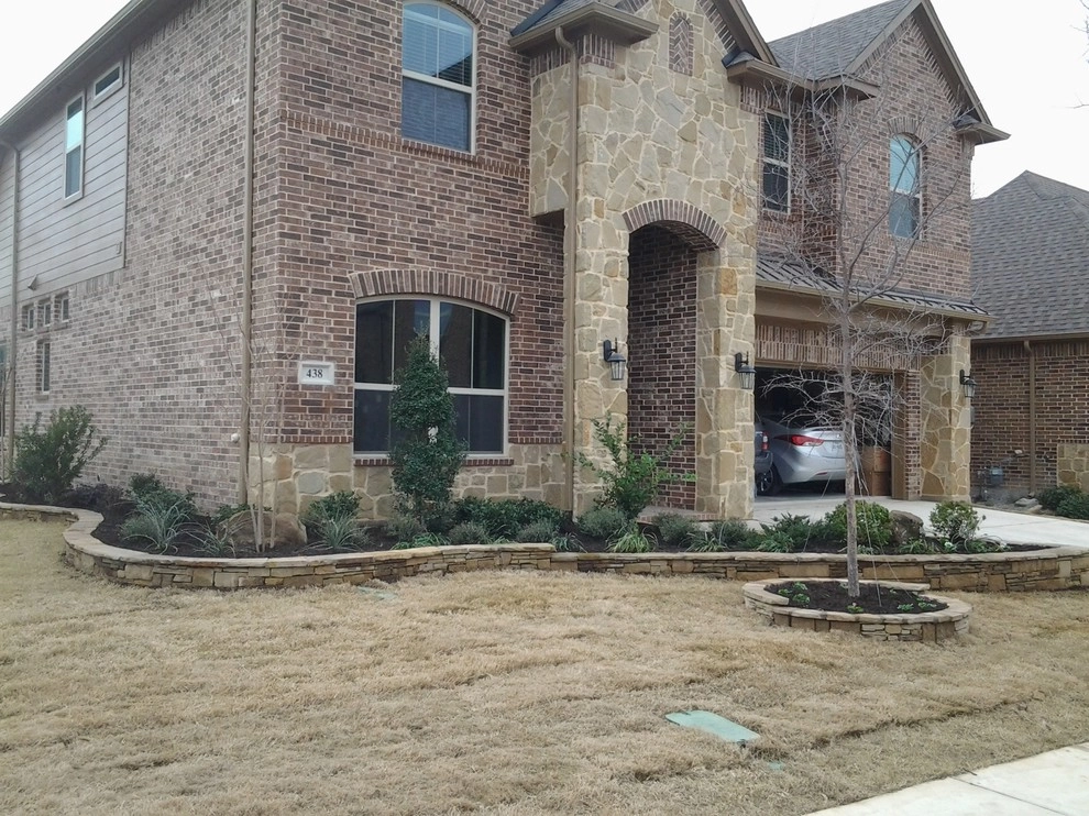 Drystack Retaining Wall for Flower Beds by Be Green Texas Lawn Care - Photo 8