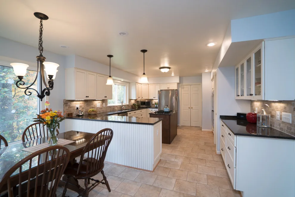Springfield VA Kitchen Renovation with Black Quartz Countertop by Virginia Kitchen & Bath - Photo 2
