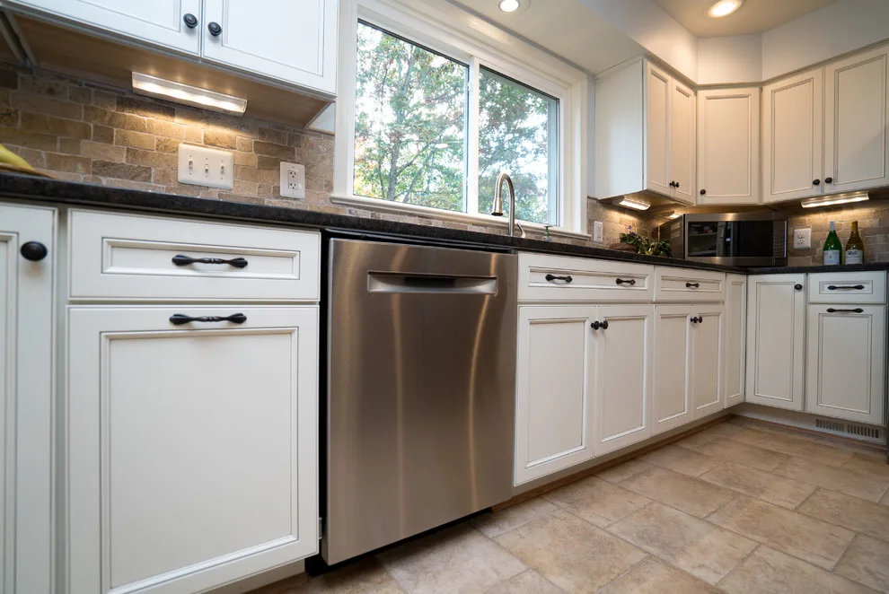 Springfield VA Kitchen Renovation with Black Quartz Countertop by Virginia Kitchen & Bath - Photo 4