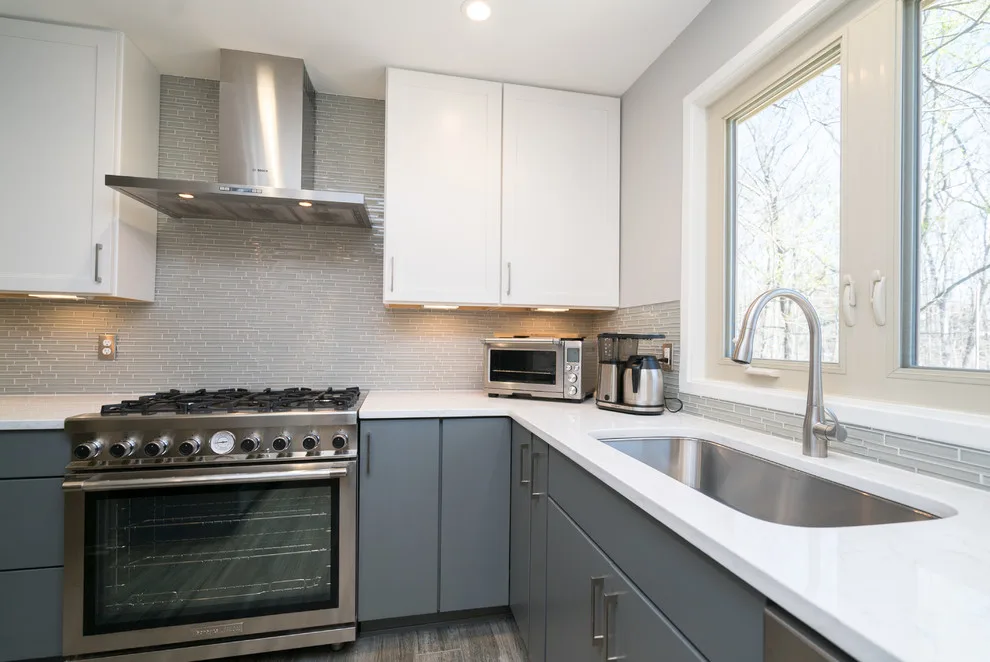 Grey Cabinet and Countertop Kitchen Makeover in Vienna VA by Virginia Kitchen & Bath - Photo 4