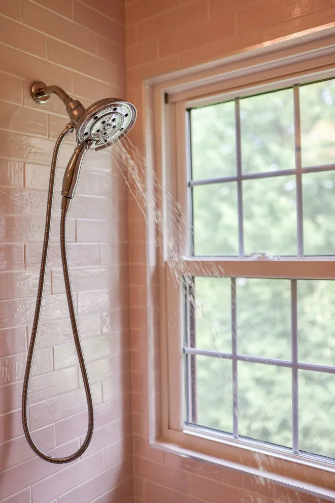 Pink Bathroom Renovation in Broad Ripple by The Lifestyle Group Inc. - Photo 2