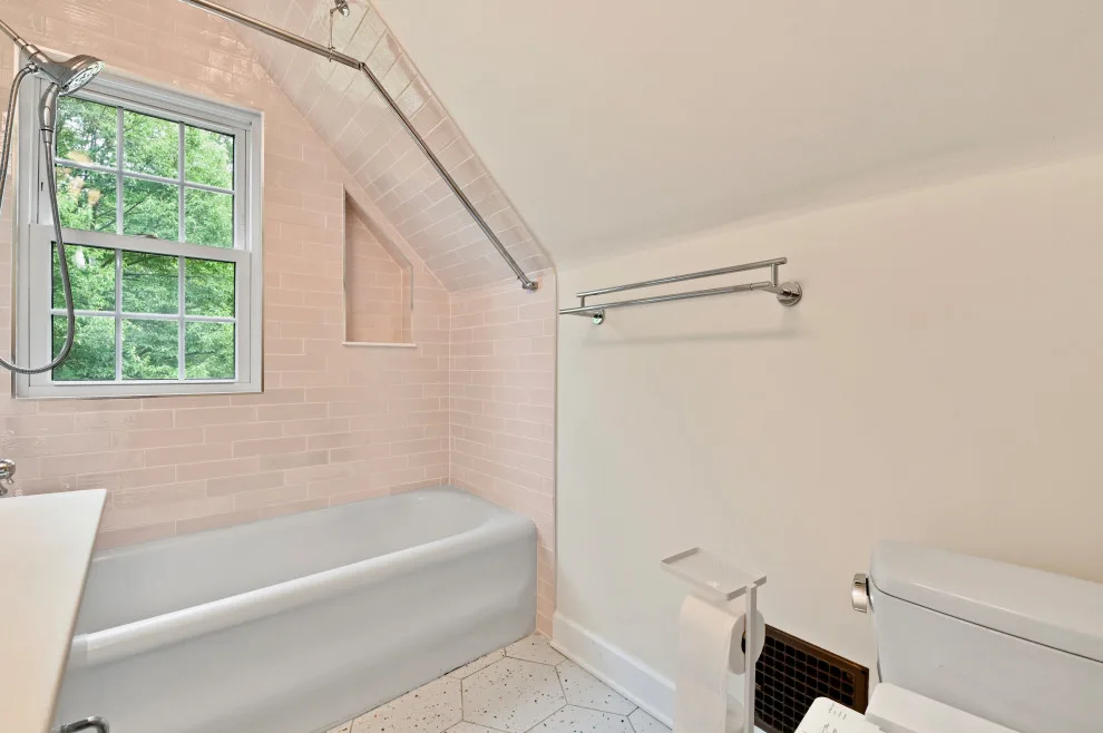 Pink Bathroom Renovation in Broad Ripple by The Lifestyle Group Inc. - Photo 3