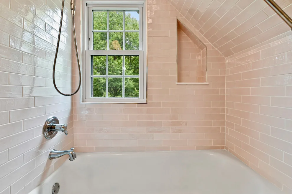 Pink Bathroom Renovation in Broad Ripple by The Lifestyle Group Inc. - Photo 6