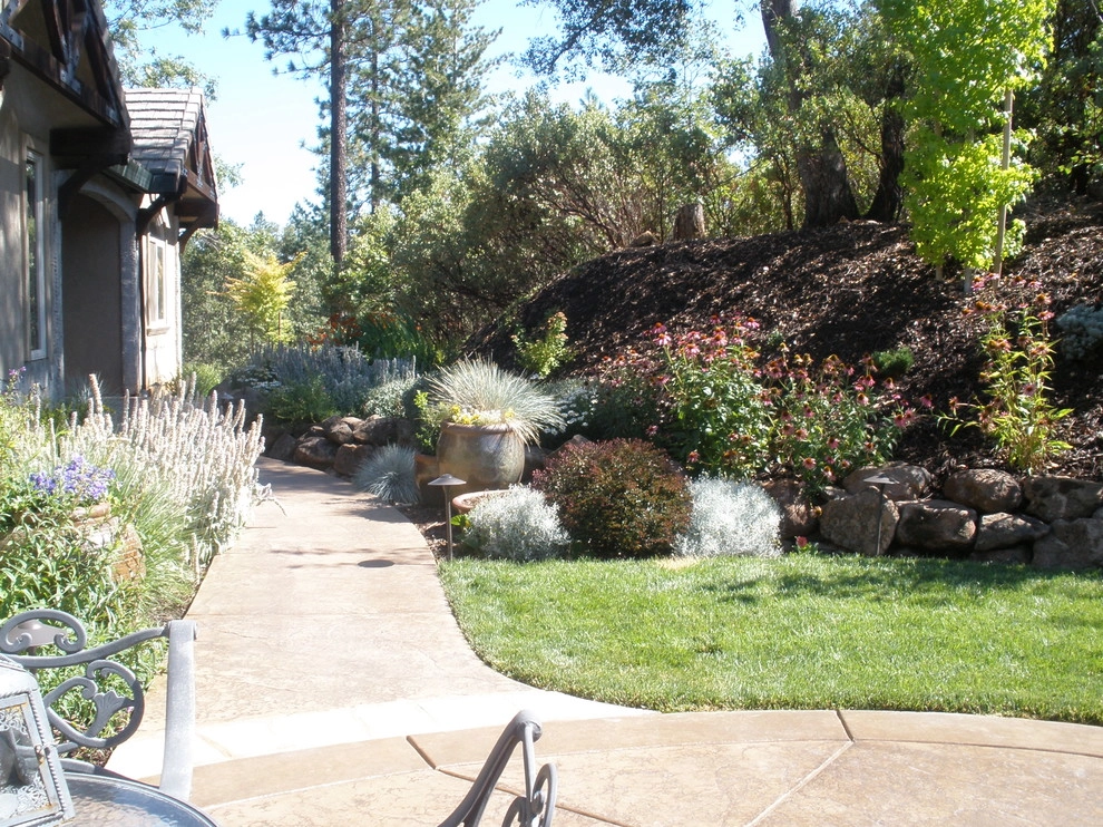 Meadow Vista Stone Columns and Flagstone Steps by Bluestar Landscape Designers - Photo 2