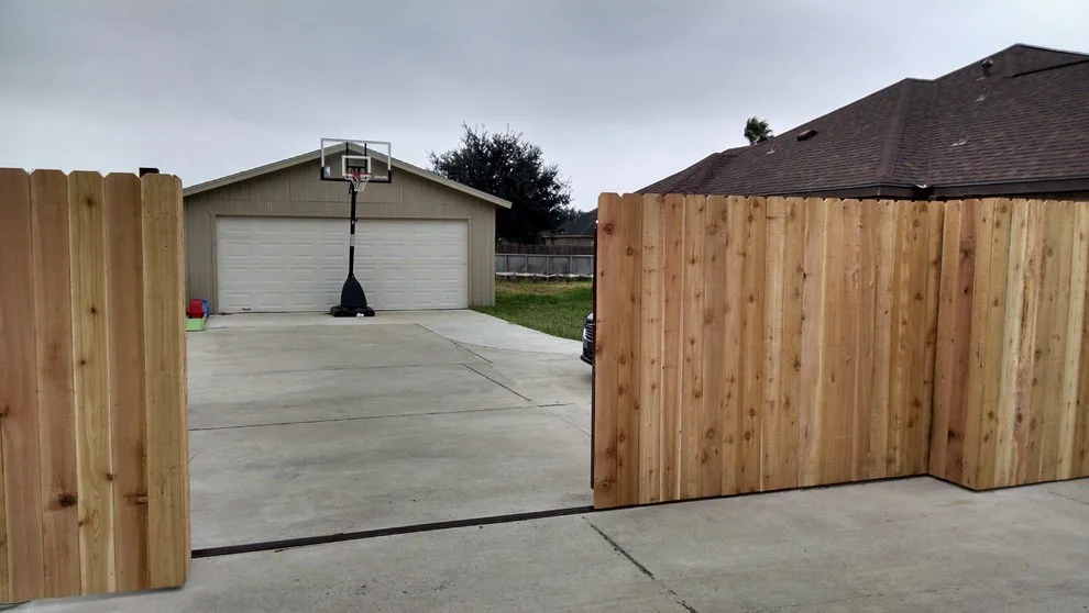 Cedar fencing and gate by Stars And Bars Construction - Photo 3