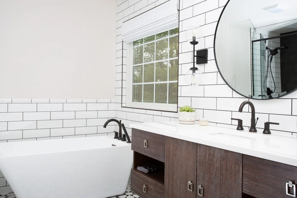 pristine white restroom by JT Build - Photo 2