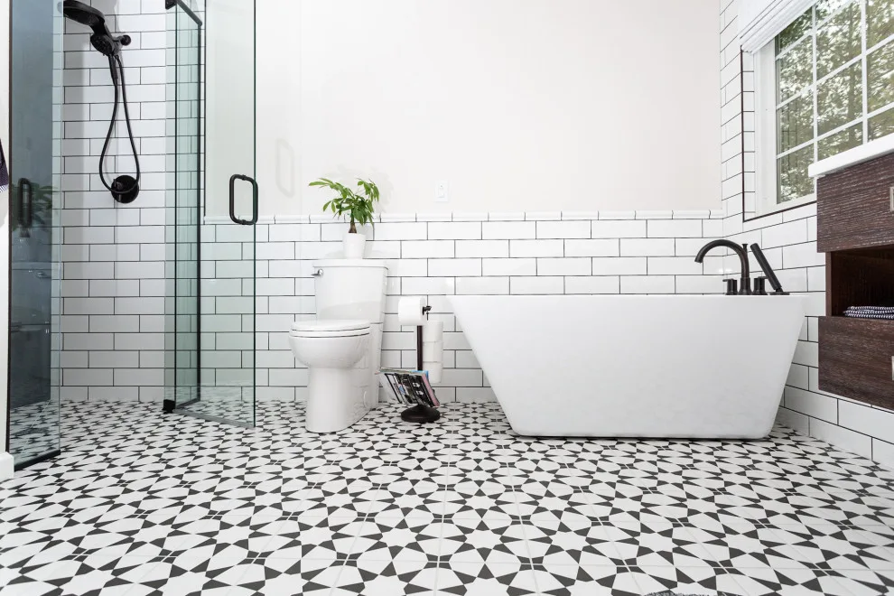 pristine white restroom by JT Build - Photo 6