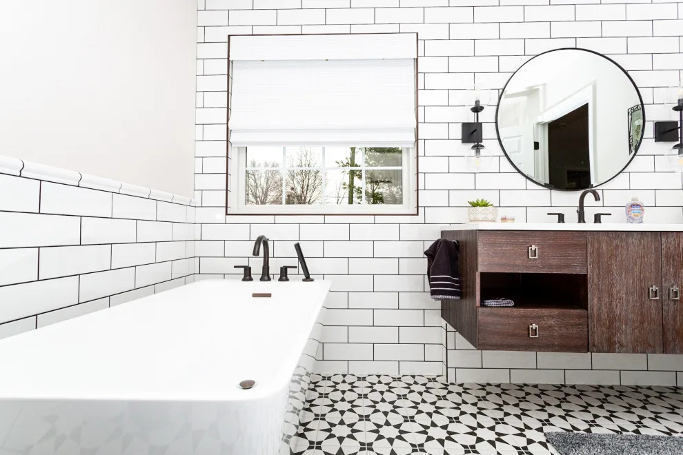 pristine white restroom by JT Build - Photo 3
