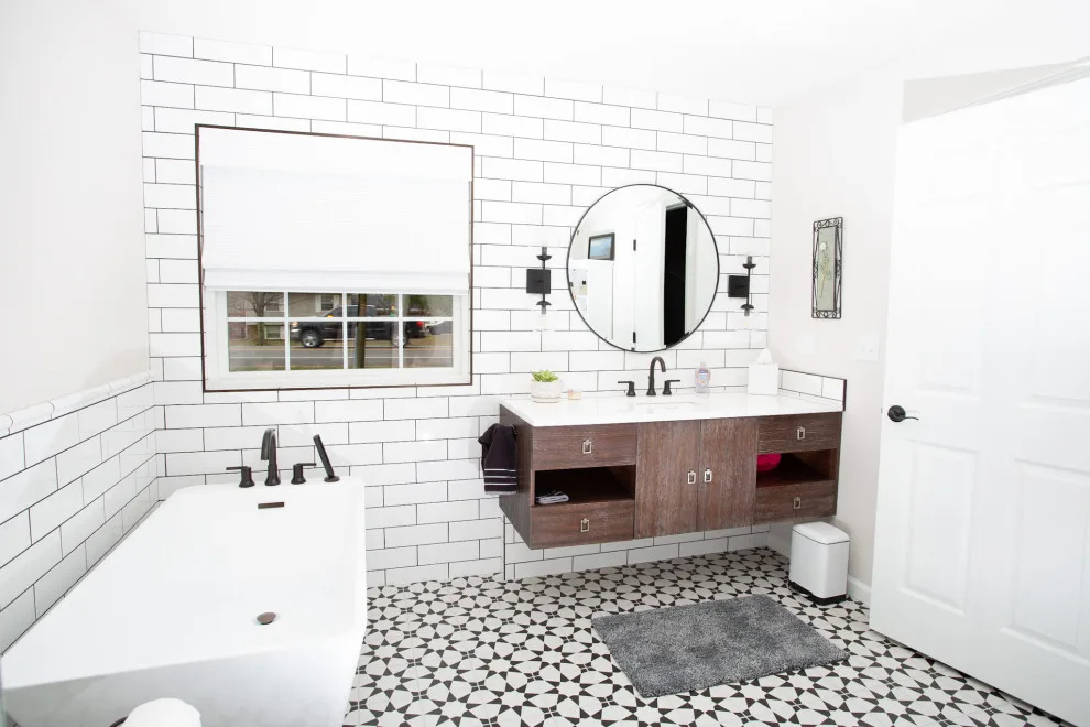 pristine white restroom by JT Build - Photo 7