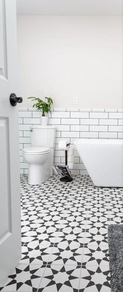 pristine white restroom by JT Build - Photo 5