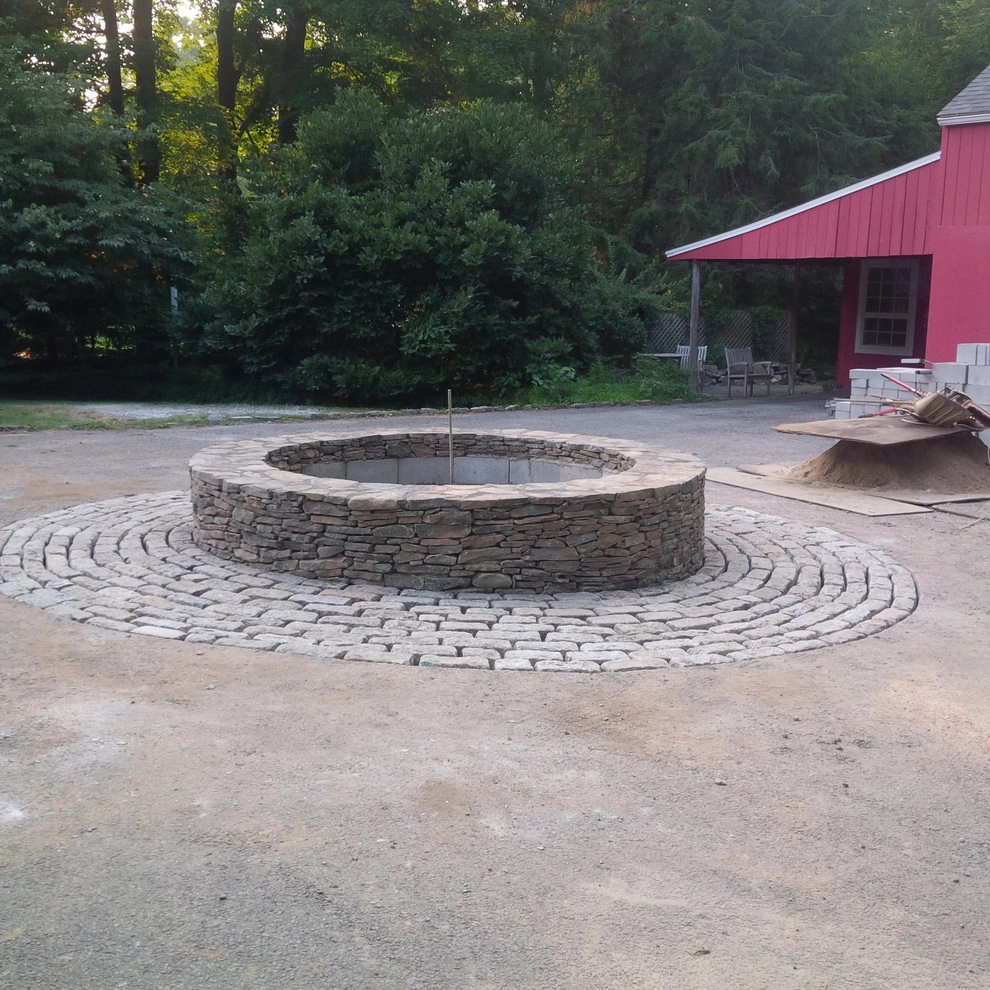 Stone Stairs and Raised Stone Wall Planter by Bolton Landscape Design & Masonry Inc - Photo 4