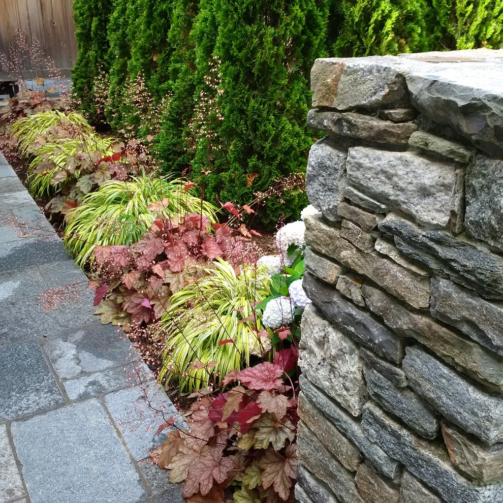 Landscaping, Free Standing Stone Wall by Bolton Landscape Design & Masonry Inc - Photo 14