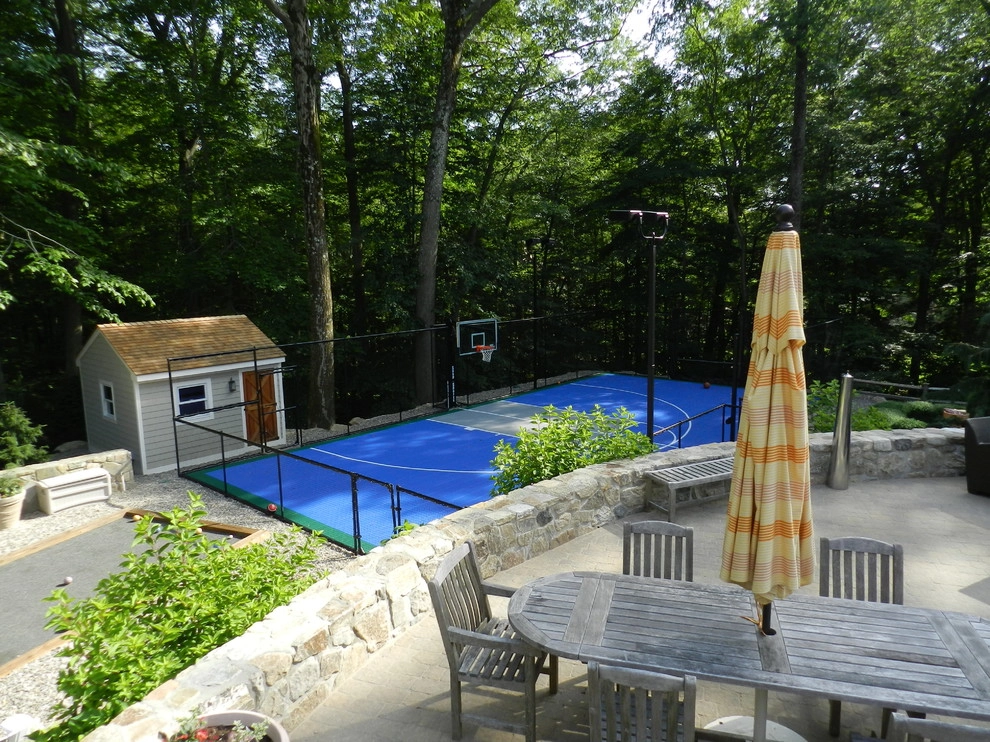 Cedar Bar and Arbor + Bocce Court by Bolton Landscape Design & Masonry Inc - Photo 27