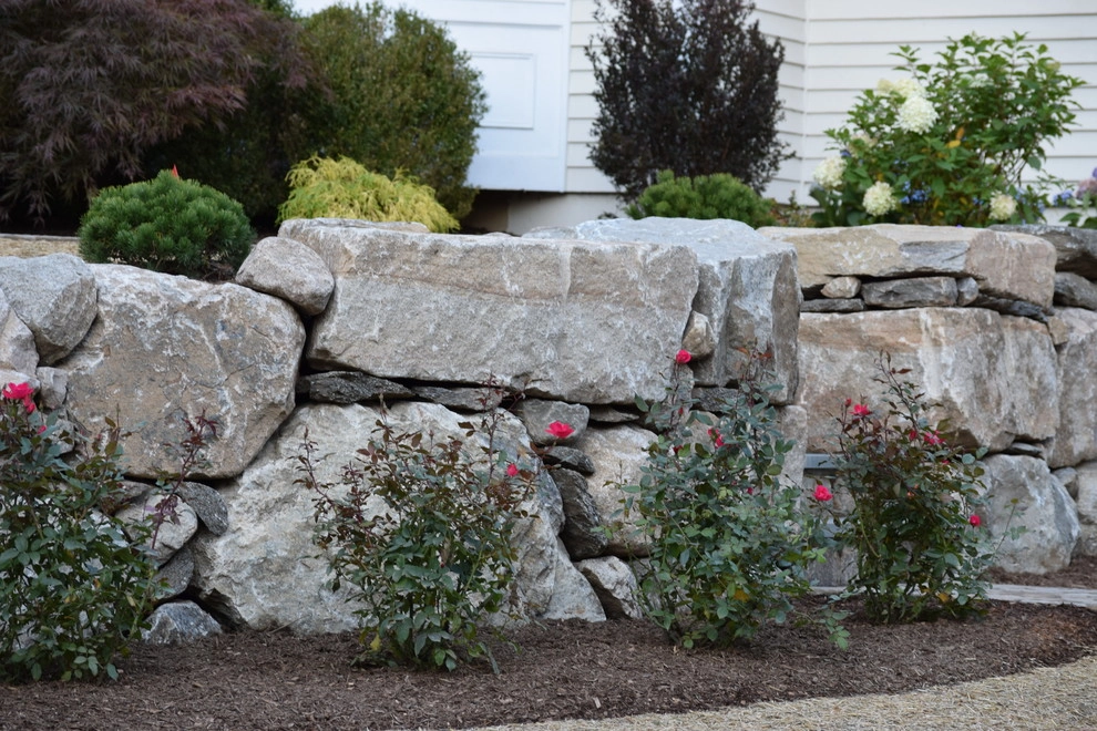 Boulder Retaining Wall & Terraced Landscaping by Bolton Landscape Design & Masonry Inc - Photo 11
