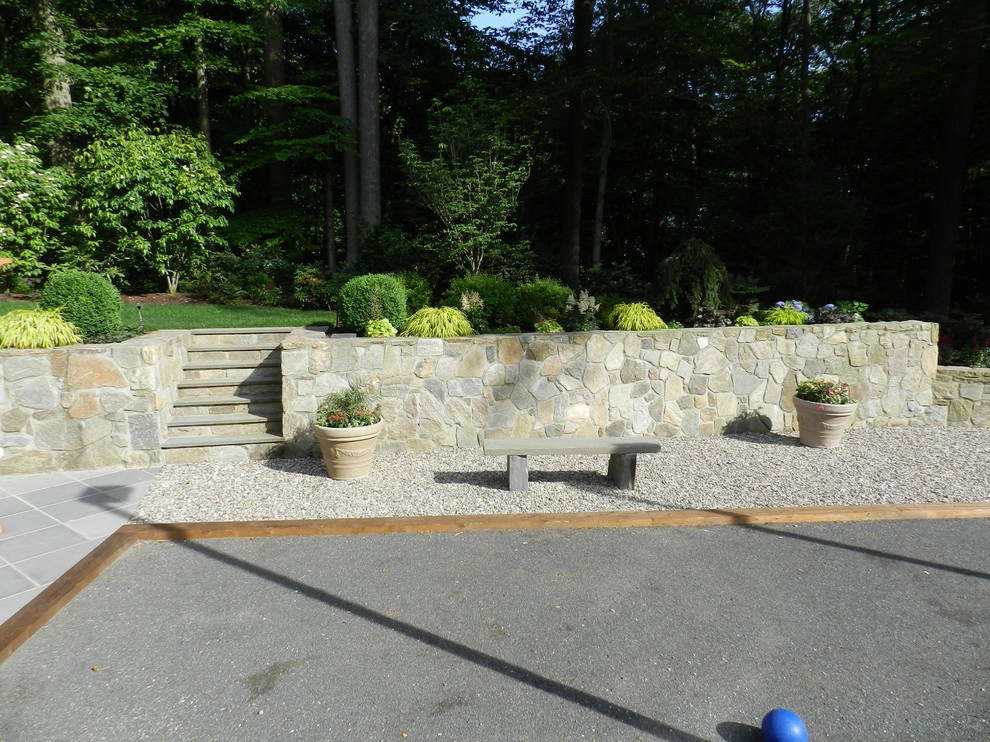 Cedar Bar and Arbor + Bocce Court by Bolton Landscape Design & Masonry Inc - Photo 16