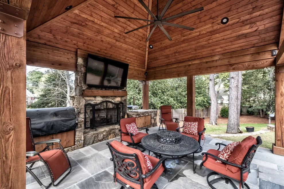 Collierville Culinary Space, Utility Area, Laundry Room, Outdoor Kitchen Pavilion by Heritage Builders - Photo 20