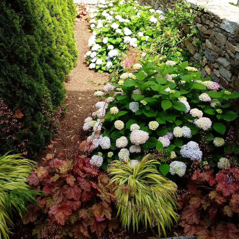 Landscaping, Free Standing Stone Wall by Bolton Landscape Design & Masonry Inc - Photo 3