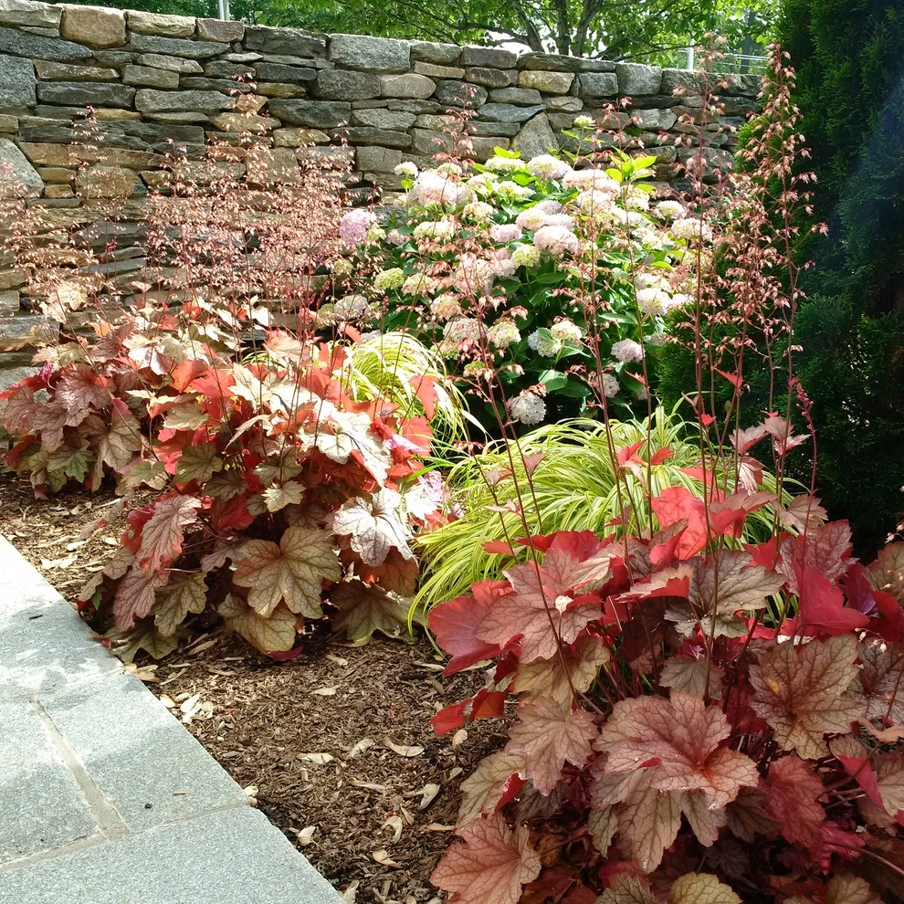 Landscaping, Free Standing Stone Wall by Bolton Landscape Design & Masonry Inc - Photo 11