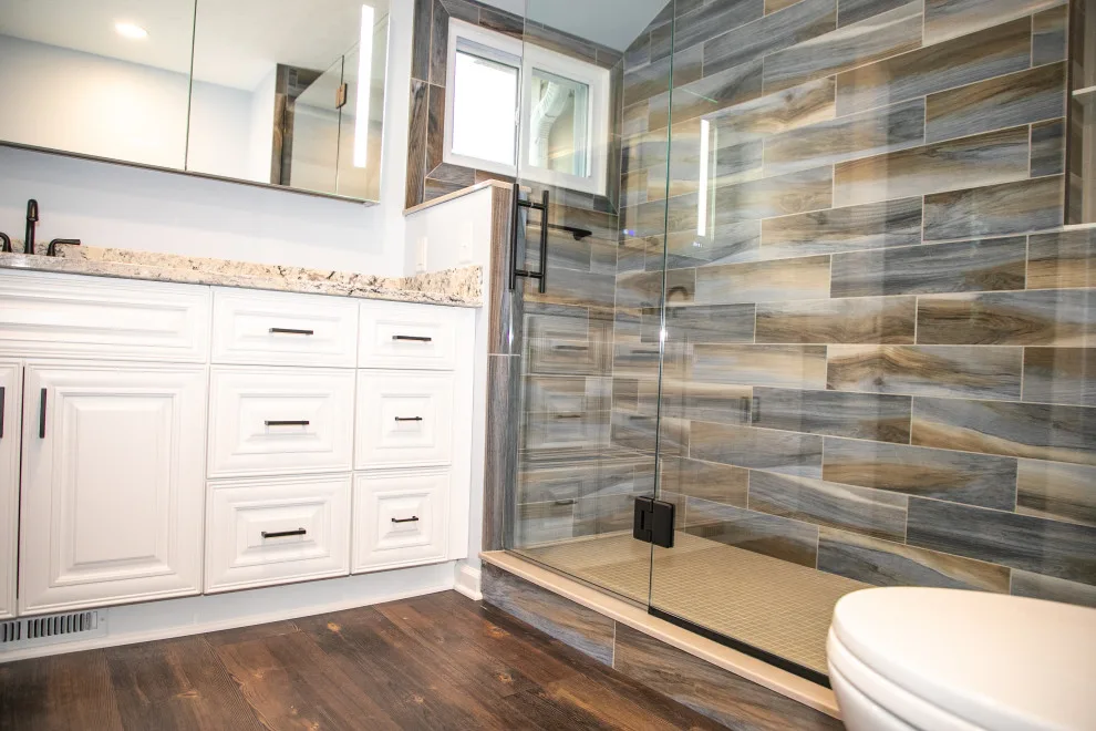 Jerrold Heights vibrant tiled shower by Paul Davis Restoration-Lincoln - Photo 4